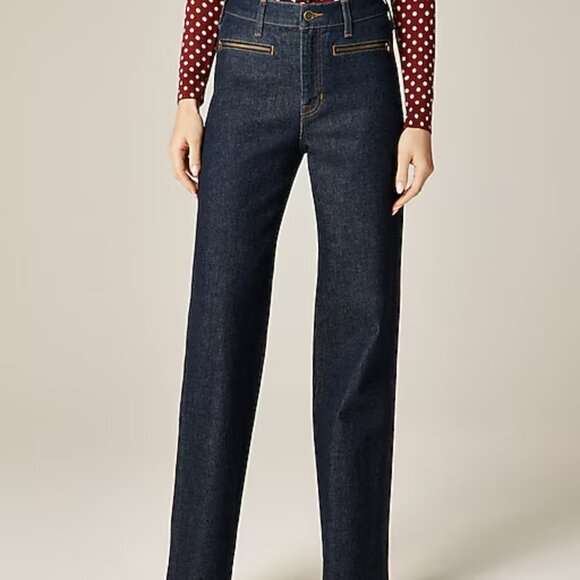 J. Crew Denim - Point Sur 10" demi bootcut jean with zip pockets Sz 29 NWT